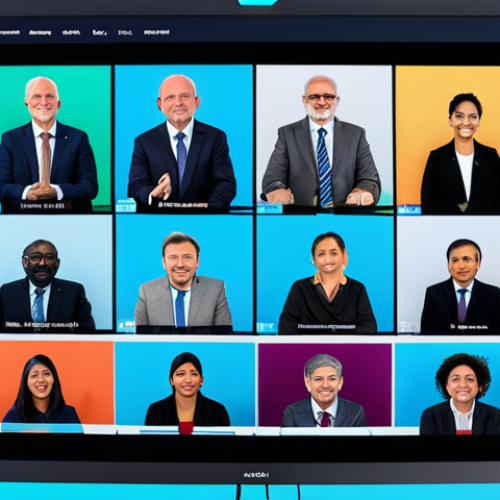Online Kirundi Learning Community**

"A diverse group of people from around the world are gathered around a large virtual table displayed on a screen, participating in a Kirundi language lesson, fully clothed, appropriate attire, safe for work, professional, modern virtual classroom setting, perfect anatomy, correct proportions, well-formed hands, proper finger count, natural expressions, friendly atmosphere, bright lighting."

**