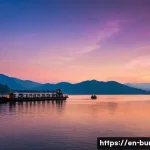 Home 15 부룬디 키부 호수 - **"Lake Kivu's Engineering Marvel at Sunset"**: A wide-angle shot capturing the serene yet powerful ...