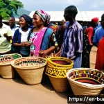Home 19 부룬디 관광 안전 주의사항 - **Vibrant Bujumbura Market Scene with Local Artisans**
"A bustling, open-air market in Bujumbura...